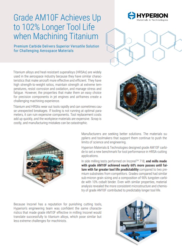 AM10F: Titanium Machining Carbide Grade